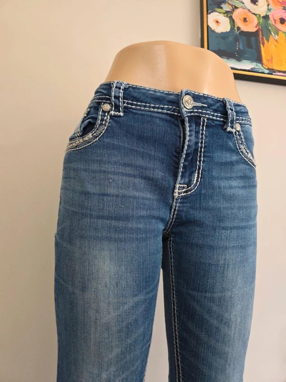 Grace in LA Mid Rise Bootcut Vintage Y2K Jeans UK Size 10 Tall