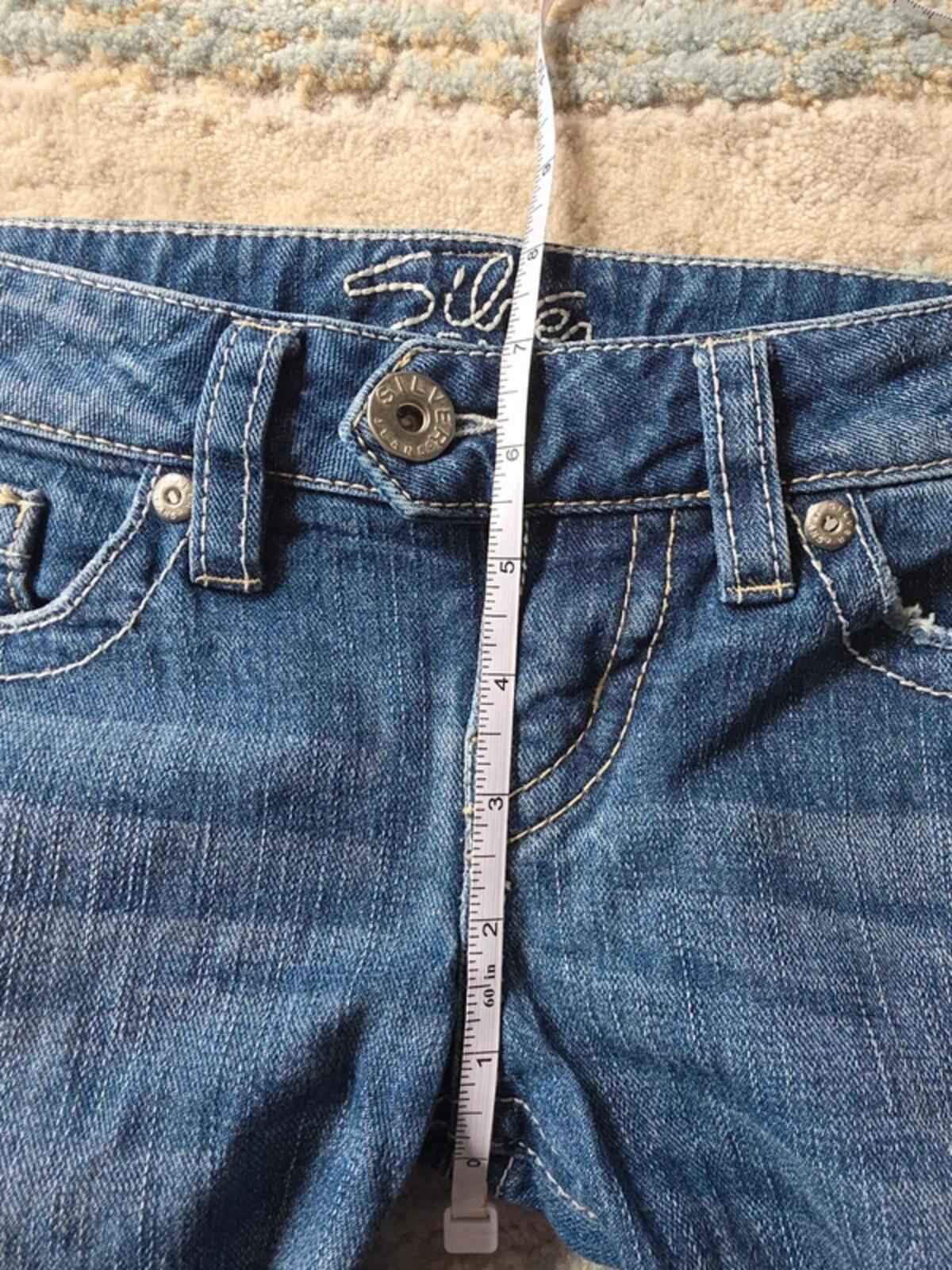 Silver Jeans Ultra Low Rise Bootcut Vintage Y2K Jeans UK Size 4/6 Tall