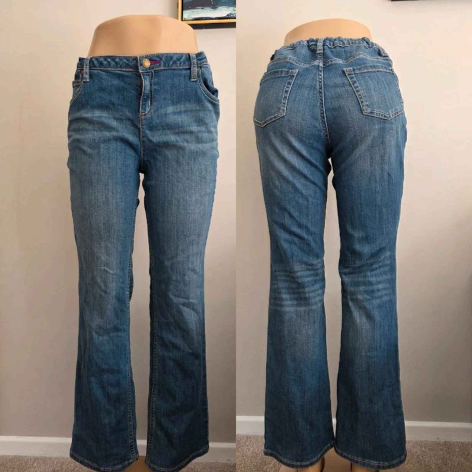 Vintage Y2K Mid Rise Bootcut Jeans UK Size 12/14
