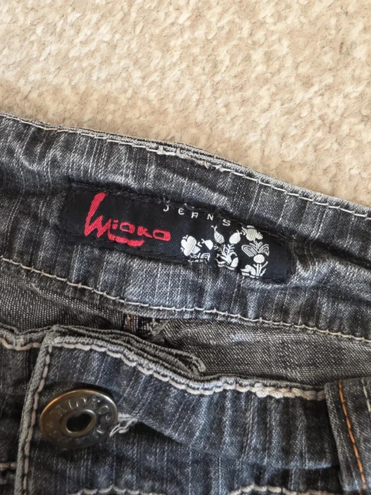 Mioko Vintage Y2K Mid Rise Slim Jeans UK Size 14