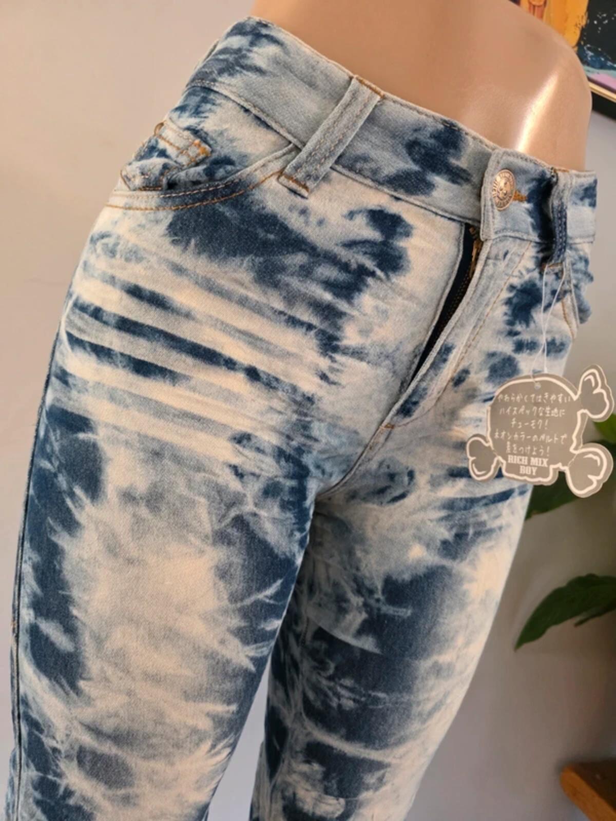 Vintage Y2K Rich Mix Boy High Rise Cropped Jeans UK Size 6/8