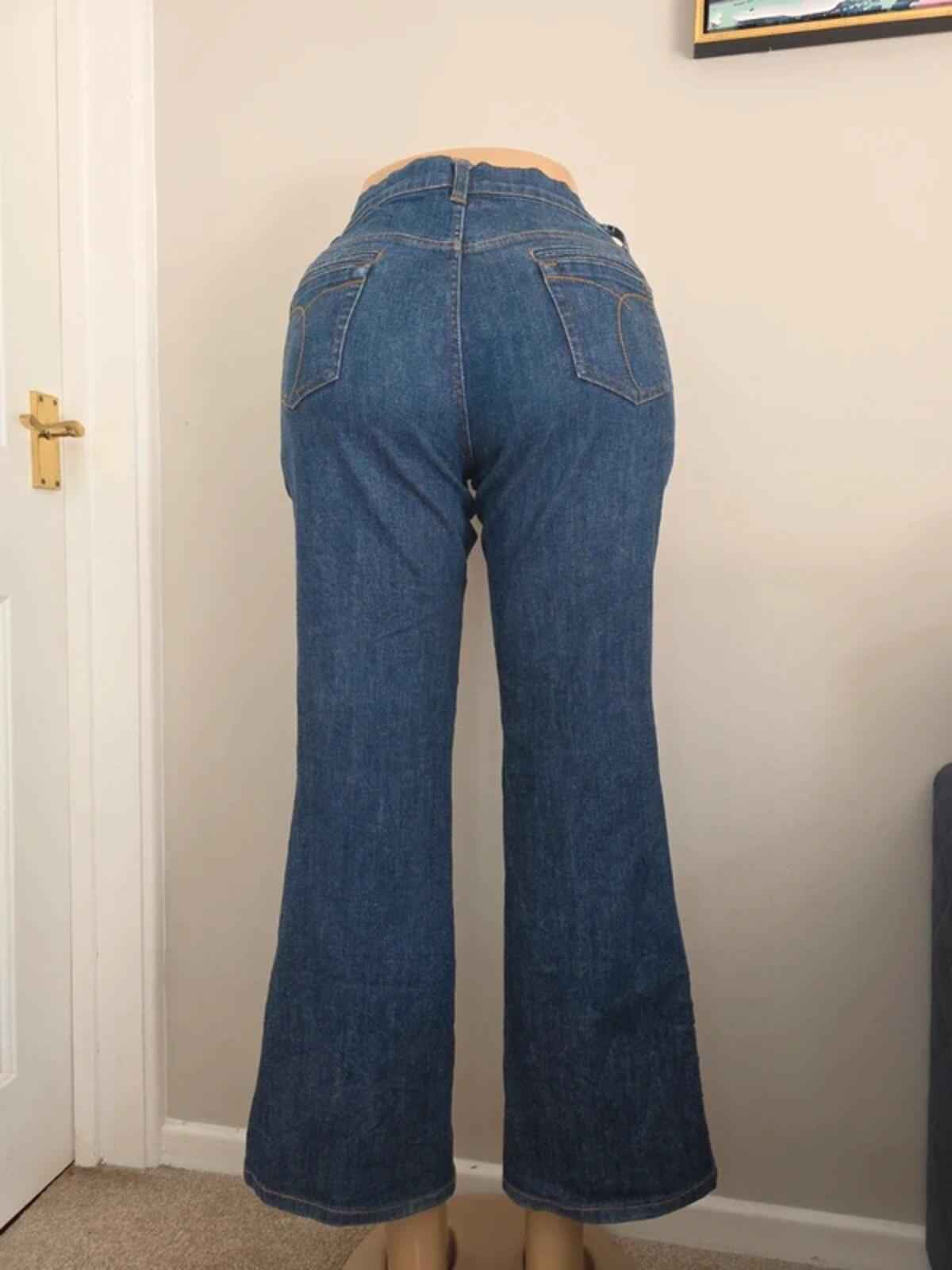 Cache Vintage Y2K Flared Jeans UK Size 12 Petite