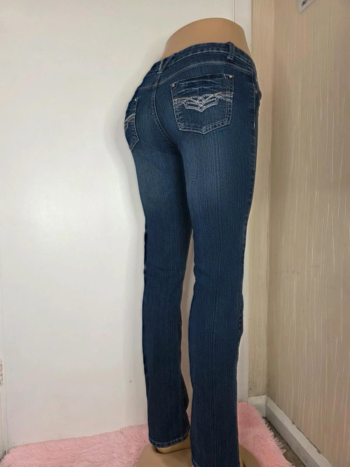 Y2K Give Me 5ive Super Low Rise Bootcut Jeans UK Size 8