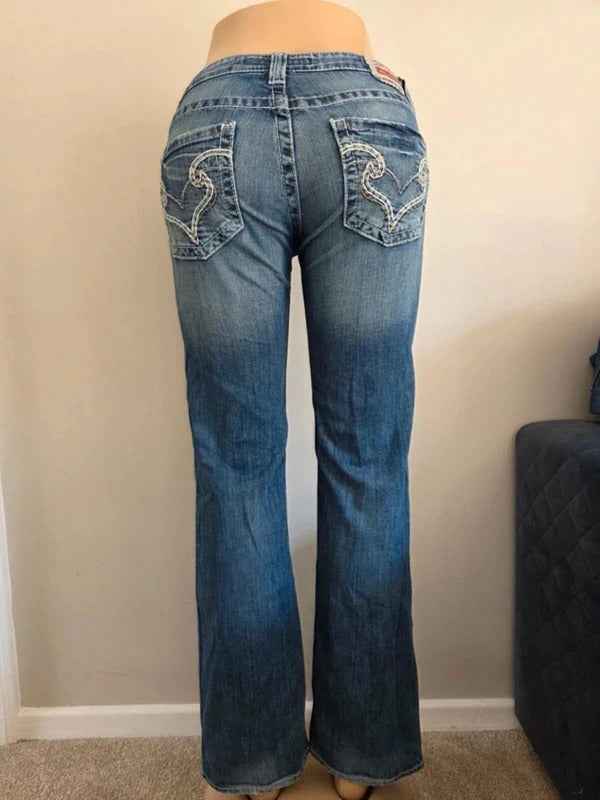 Big Star Ultra Low Rise Bootcut Jeans UK Size 8