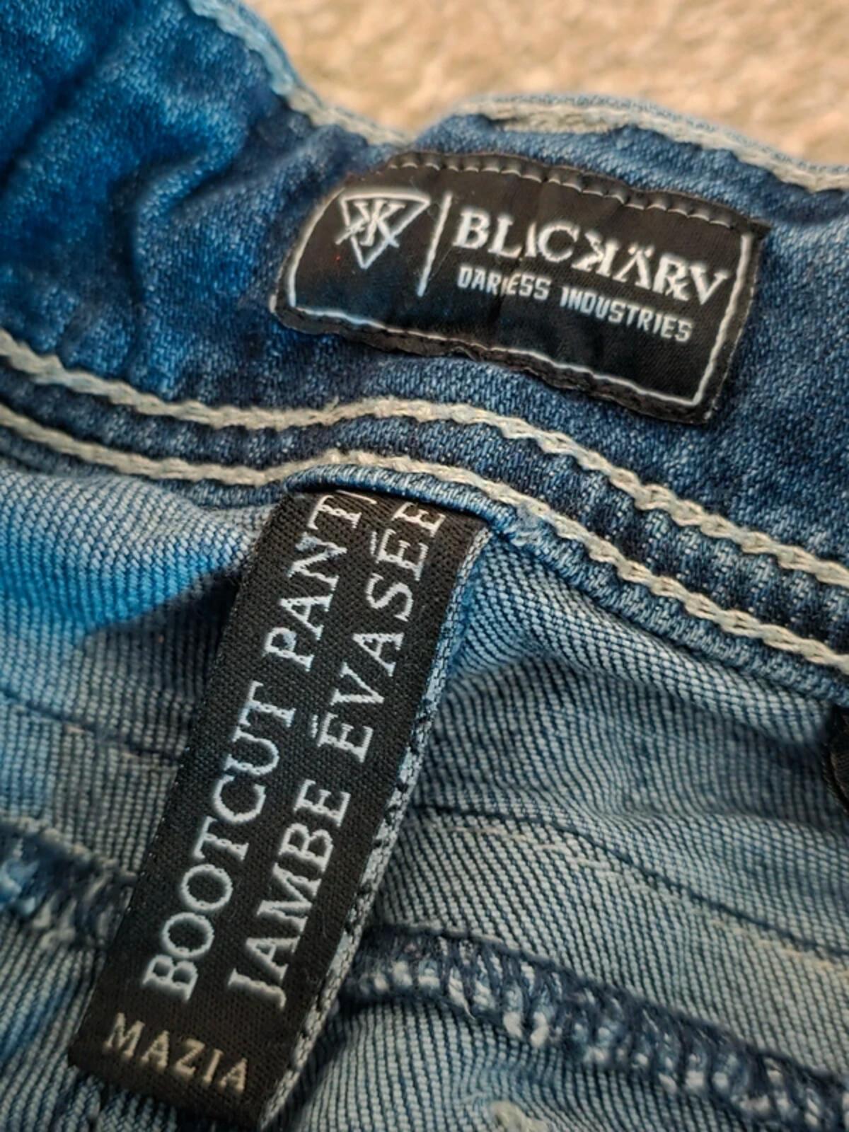 Blackarv Mid Rise Straight Vintage Y2K Jeans UK Size 10
