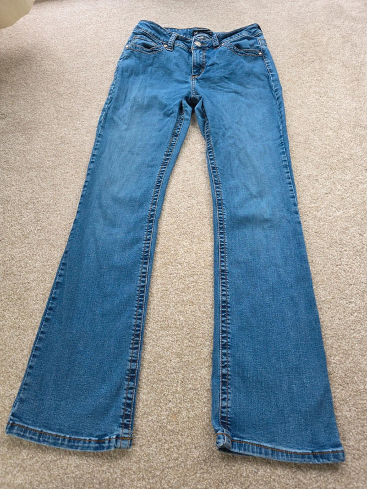 Vintage Y2K Lee Mid Rise Bootcut Jeans UK Size 10 Petite