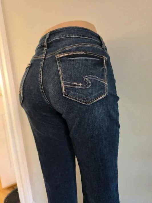 Silver Jeans Mid Rise Bootcut Jeans UK Size 12 Tall