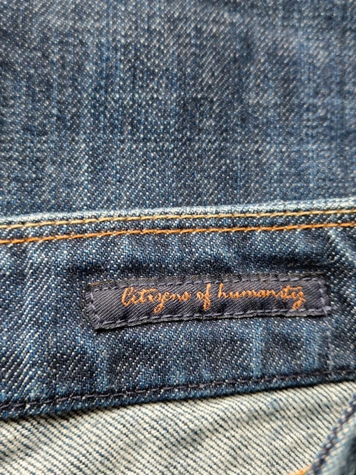Y2K "Citizens of Humanity" Ultra Low Rise Bootcut Indie Grunge Festival Denim UK 8 Tall