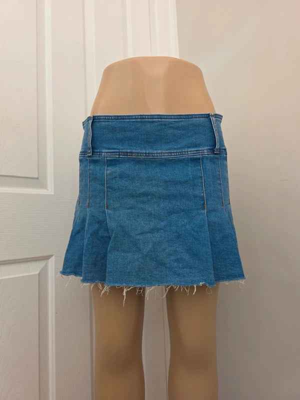Scout Low Rise Mini Denim Skirt UK Size 12