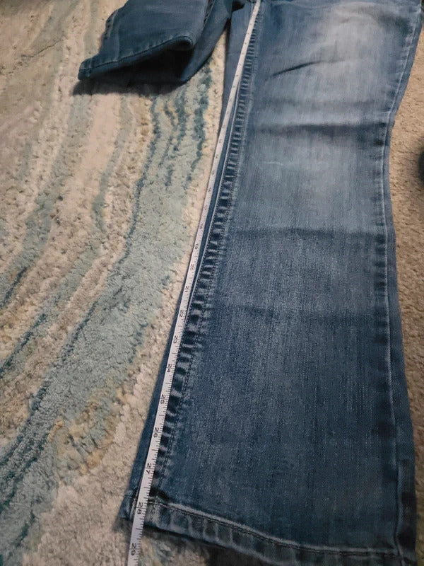 Maurices Low Rise Bootcut Vintage Y2K Jeans UK Size 8 Petite