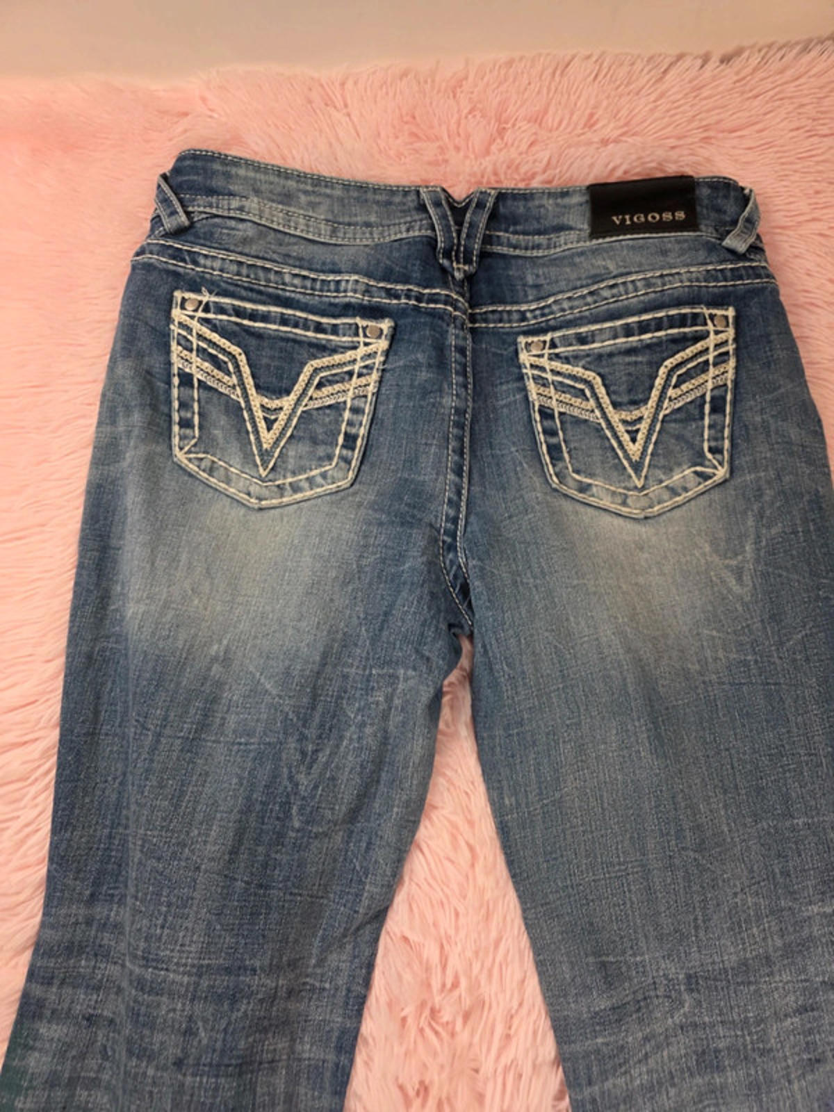 Vintage Y2K Vigoss The Chelsea Boyfriend Mid Rise Jeans UK Size 16 Petite