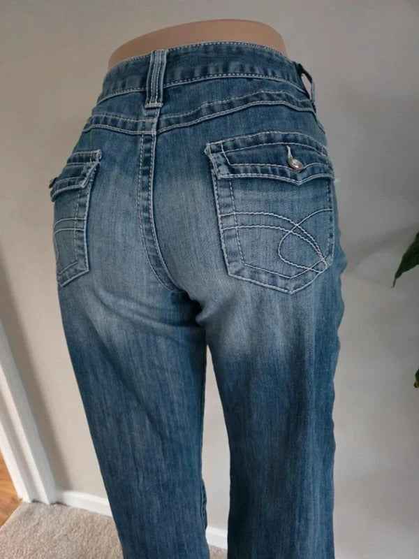 Vintage Y2K INC Mid Rise Bootcut Jeans UK Size 14 Tall