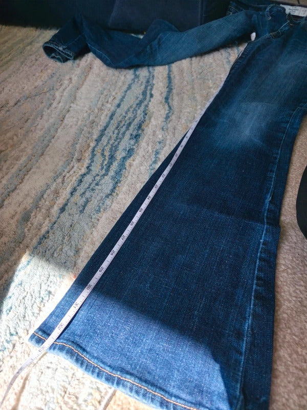 Abercrombie & Fitch Low Rise Bootcut Vintage Y2K Jeans UK Size 8 Tall
