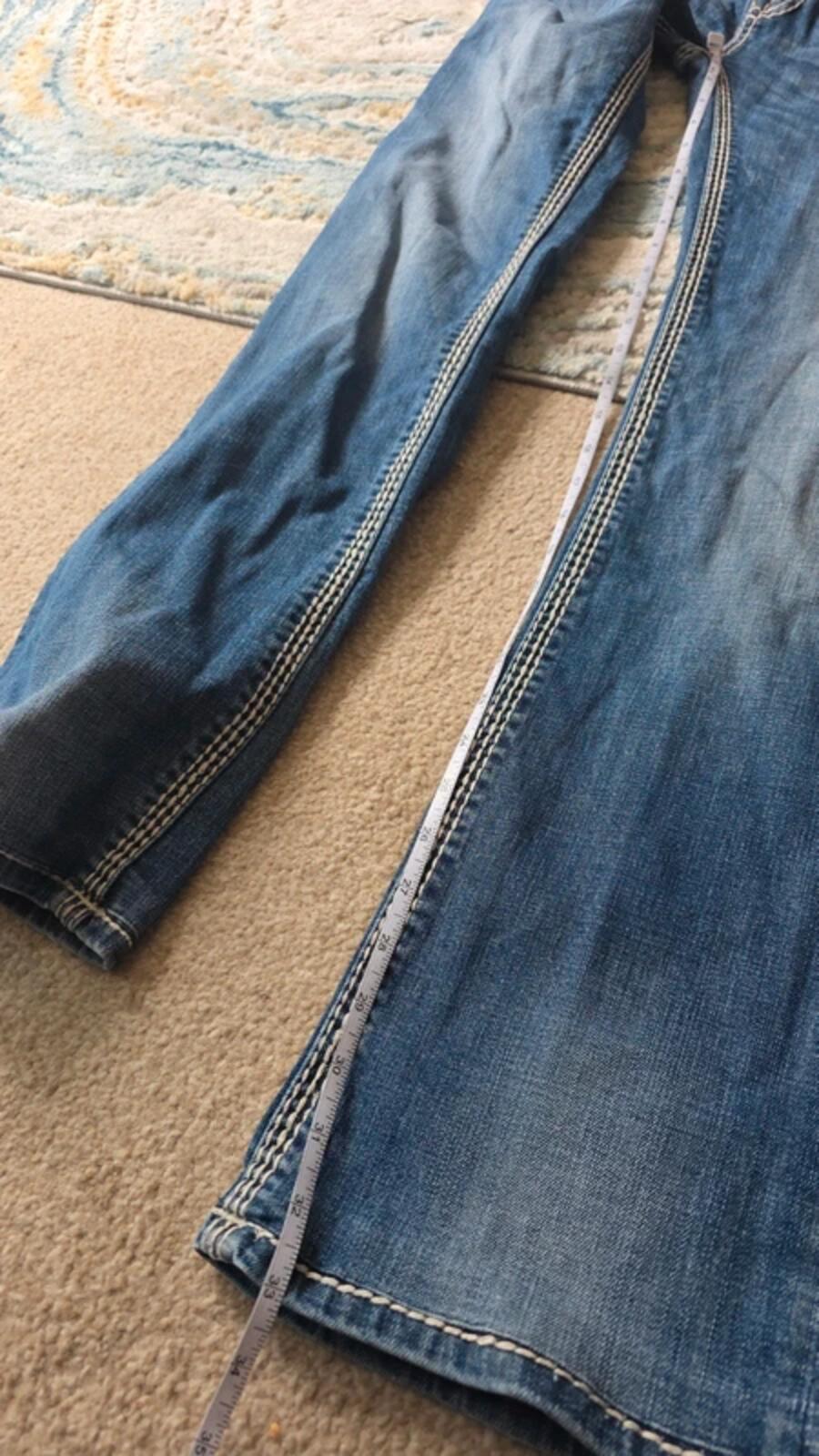 Rock & Roll Cowgirl Low Rise Bootcut Vintage Y2K Jeans UK Size 8 Tall
