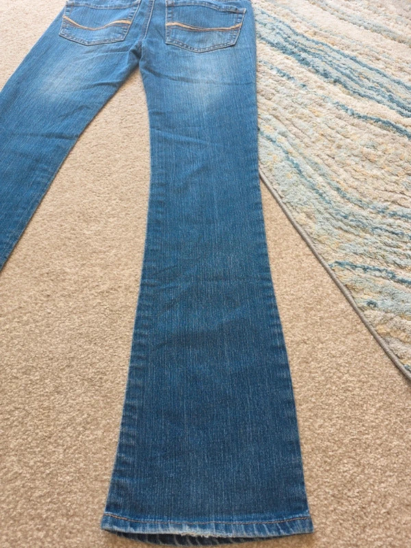 Authentic American Heritage Ultra Low Rise Bootcut Vintage Y2K Jeans UK Size 4