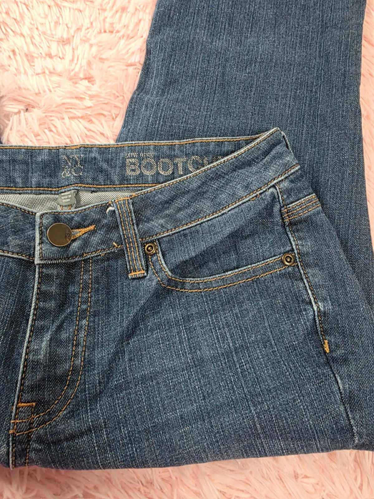 Vintage Y2K NY&C Low Rise Bootcut Jeans UK Size 8