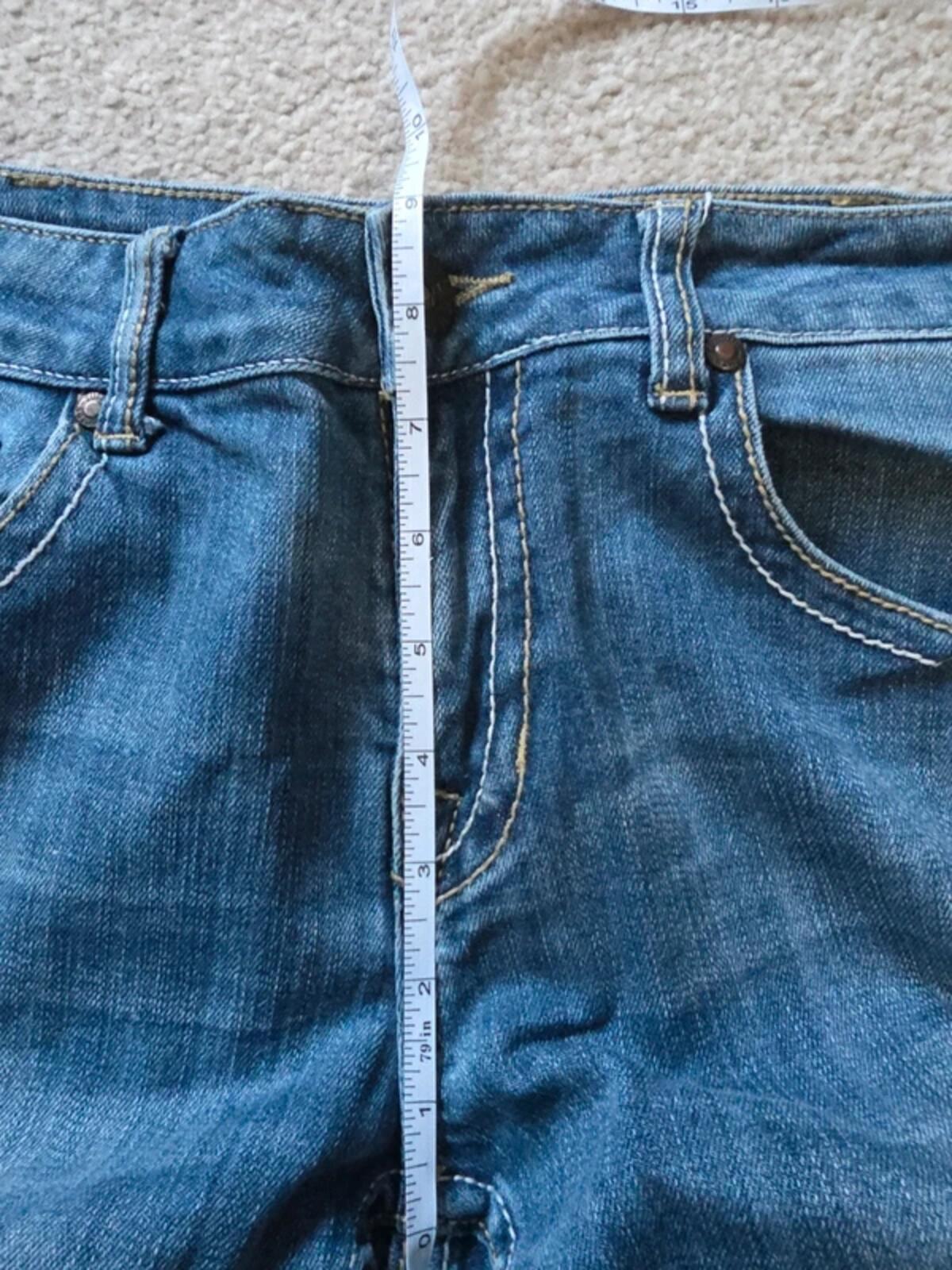 Cowgirl Tuff Mid Rise Relaxed Bootcut Jeans UK Size 10 Tall