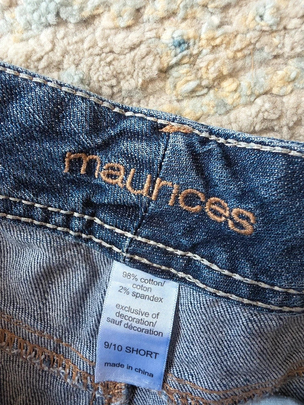 Maurices Mid Rise Flared Vintage Y2K Jeans UK Size 10/12 Petite