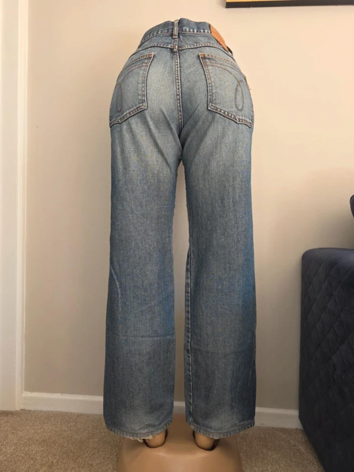 Calvin Klein High Rise Baggy Vintage Y2K Jeans UK Size 12/14 Tall