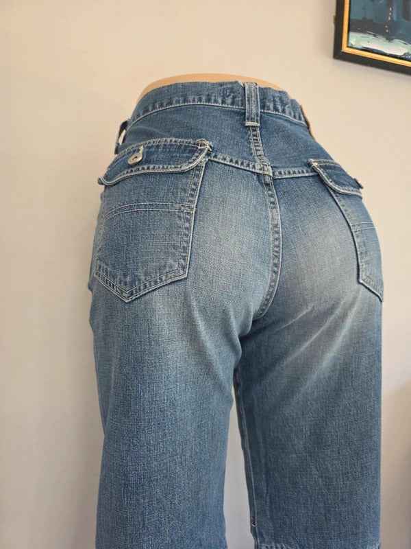 JP High Rise Baggy Wide Leg Vintage Y2K Jeans UK Size 12 Tall