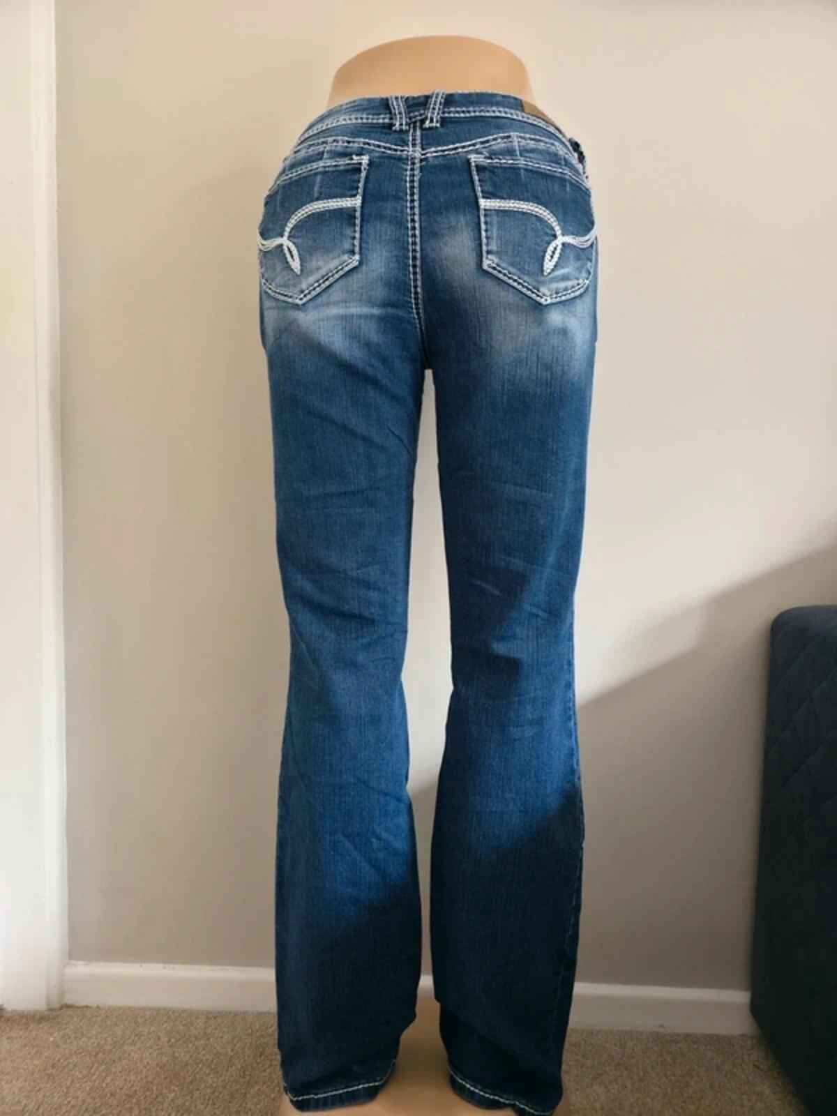 YMI Low Rise Bootcut Vintage Y2K Jeans UK Size 12 Tall