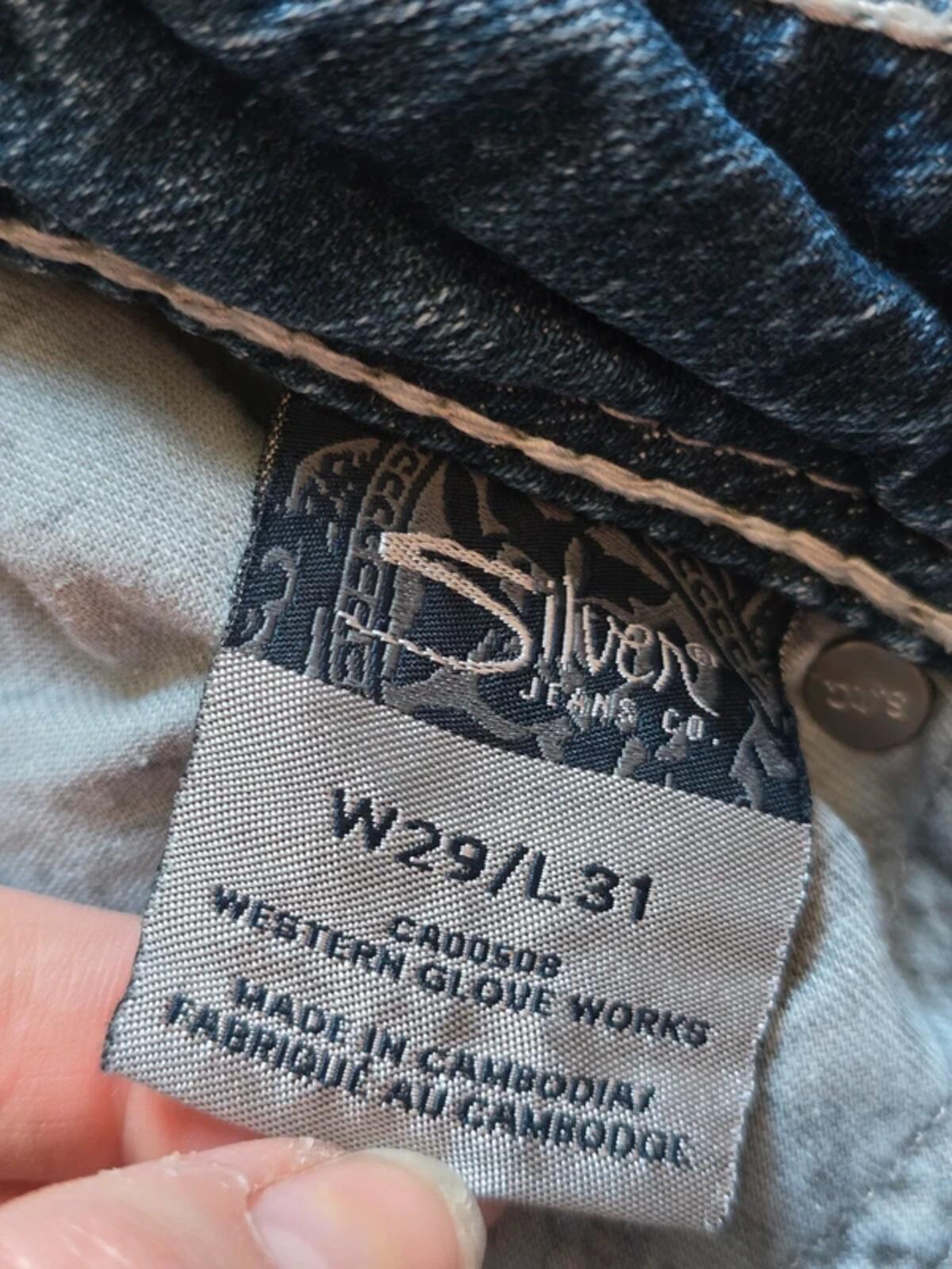 Silver Jeans Mid Rise Bootcut UK Size 12