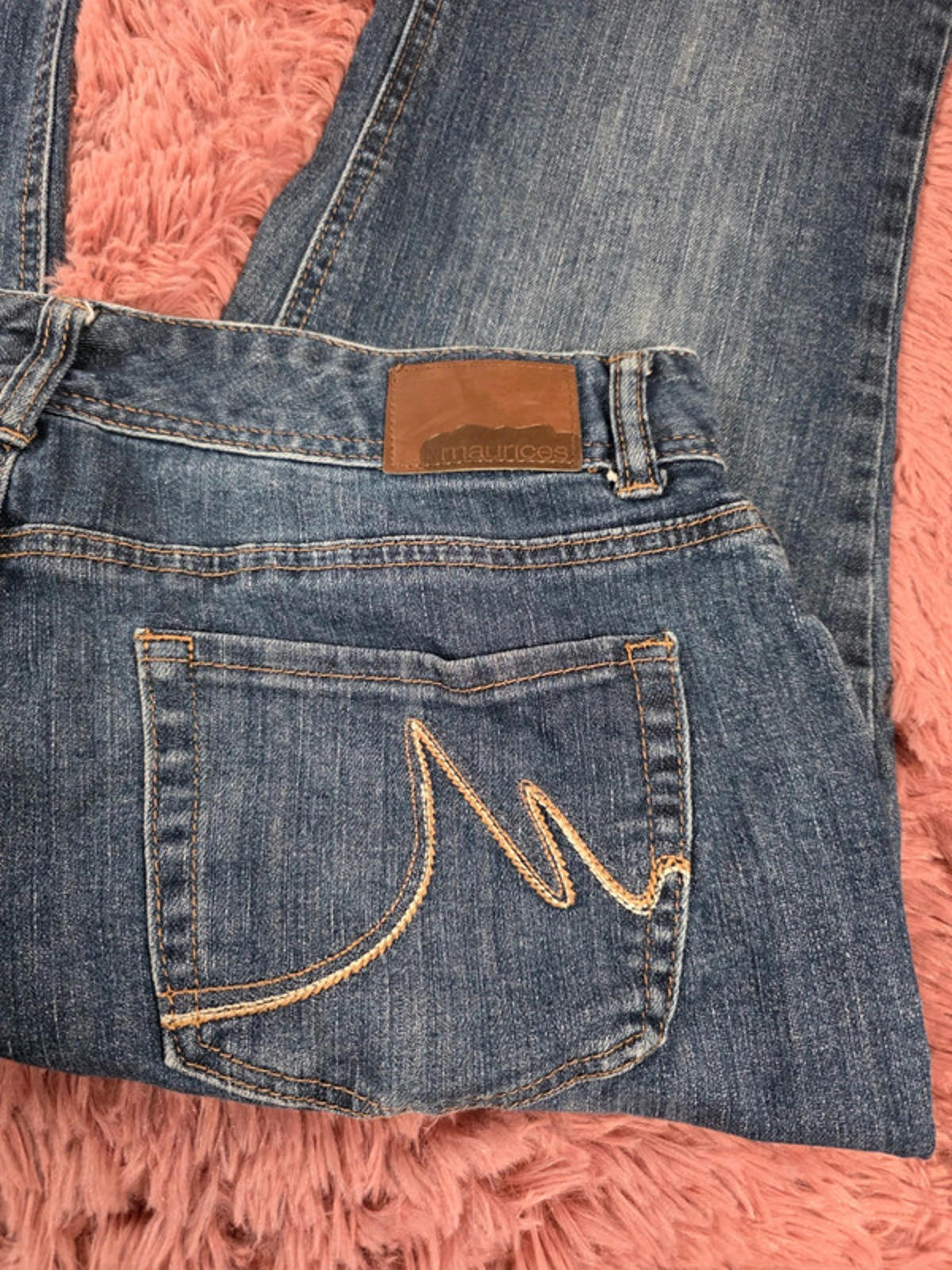 Vintage Y2K Maurices Mid Rise Bootcut Jeans UK Size 12 Petite