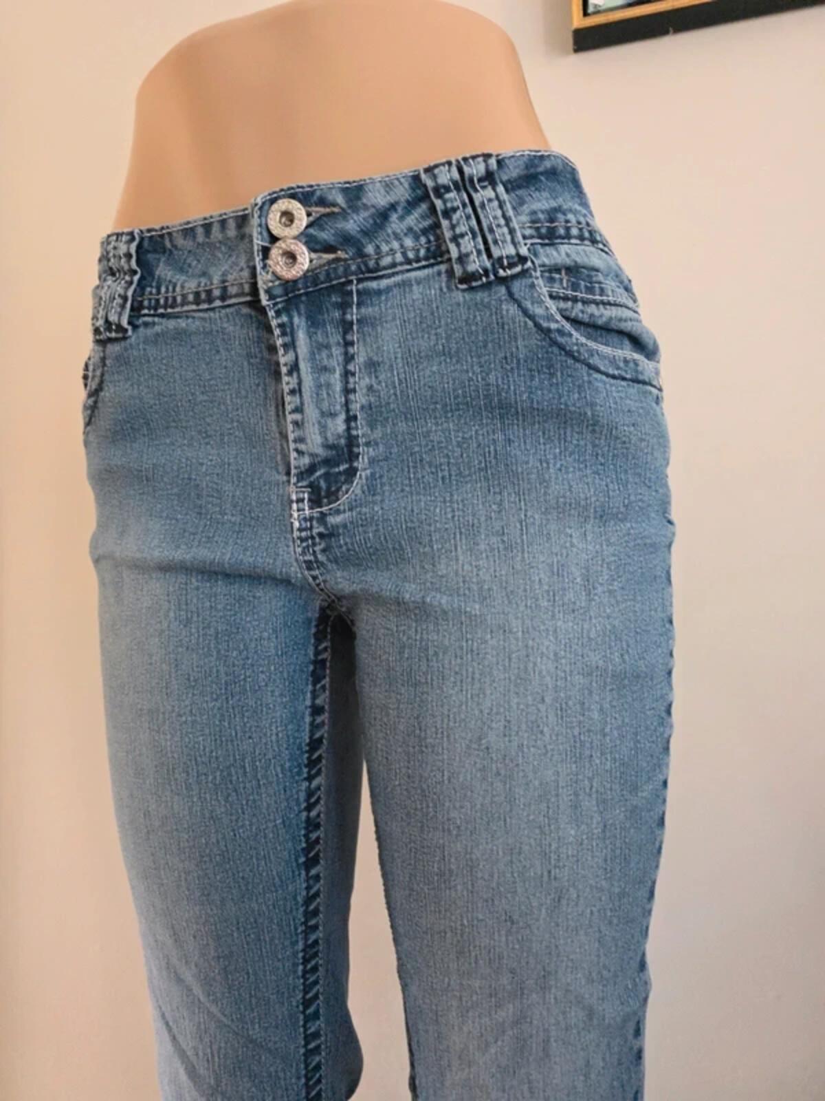 Roz & Ali Mid Rise Straight Vintage Y2K Jeans UK Size 12