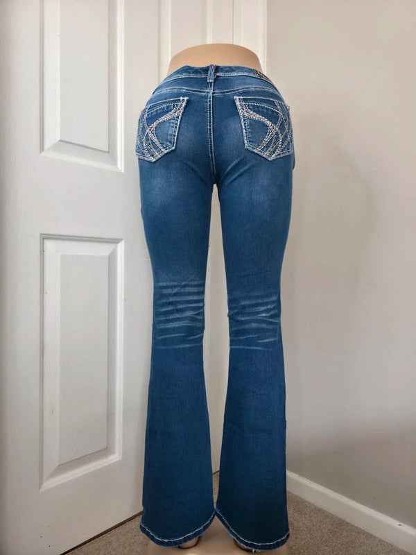 Ariya Low Rise Bootcut Vintage Y2K Jeans UK Size 6/8