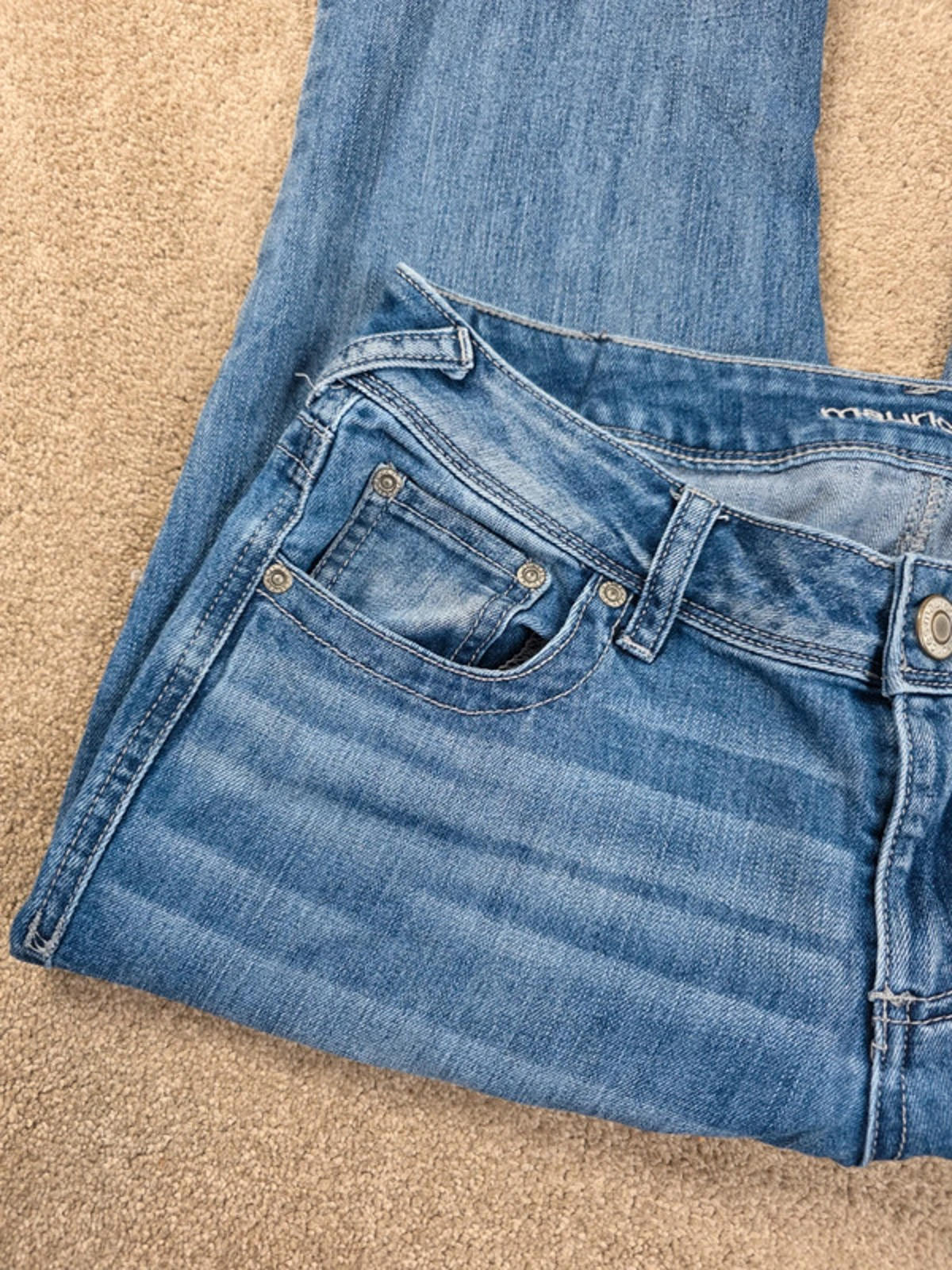 Vintage Y2K Maurice’s Low Rise Bootcut Jeans UK Size 12 Petite