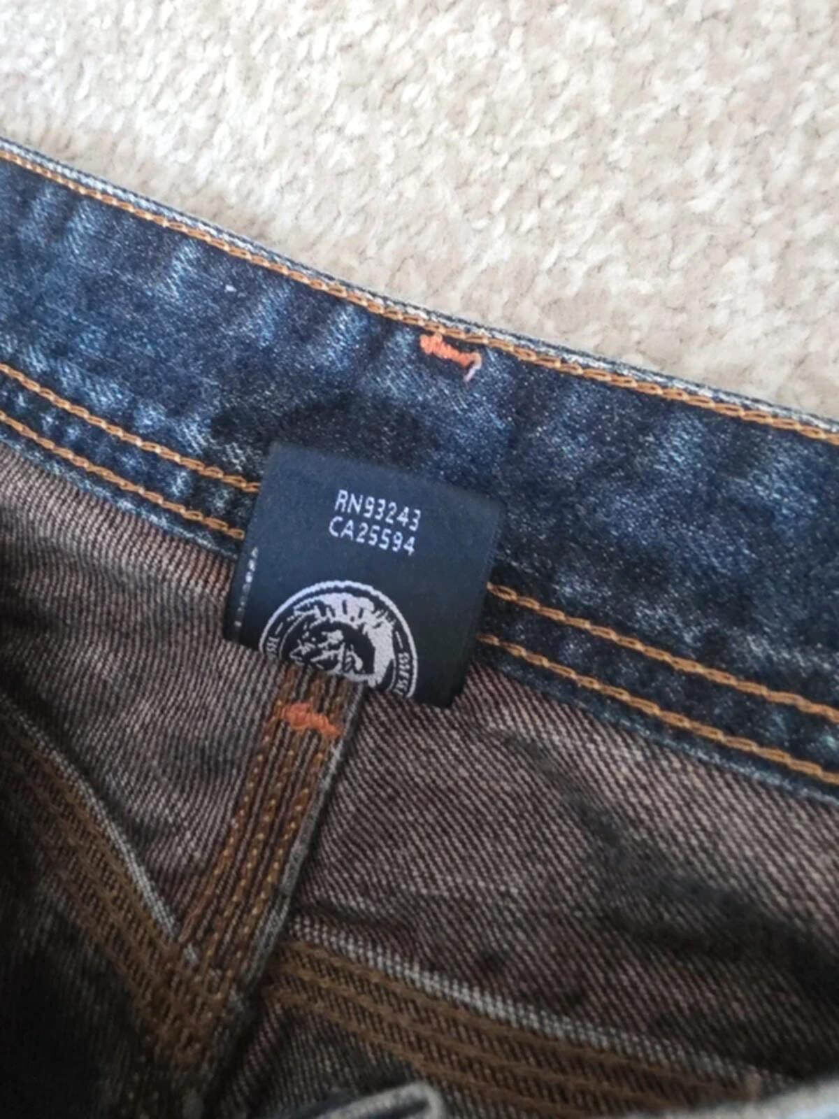 Diesel Mid Rise Baggy Vintage Y2K Jeans UK Size 8