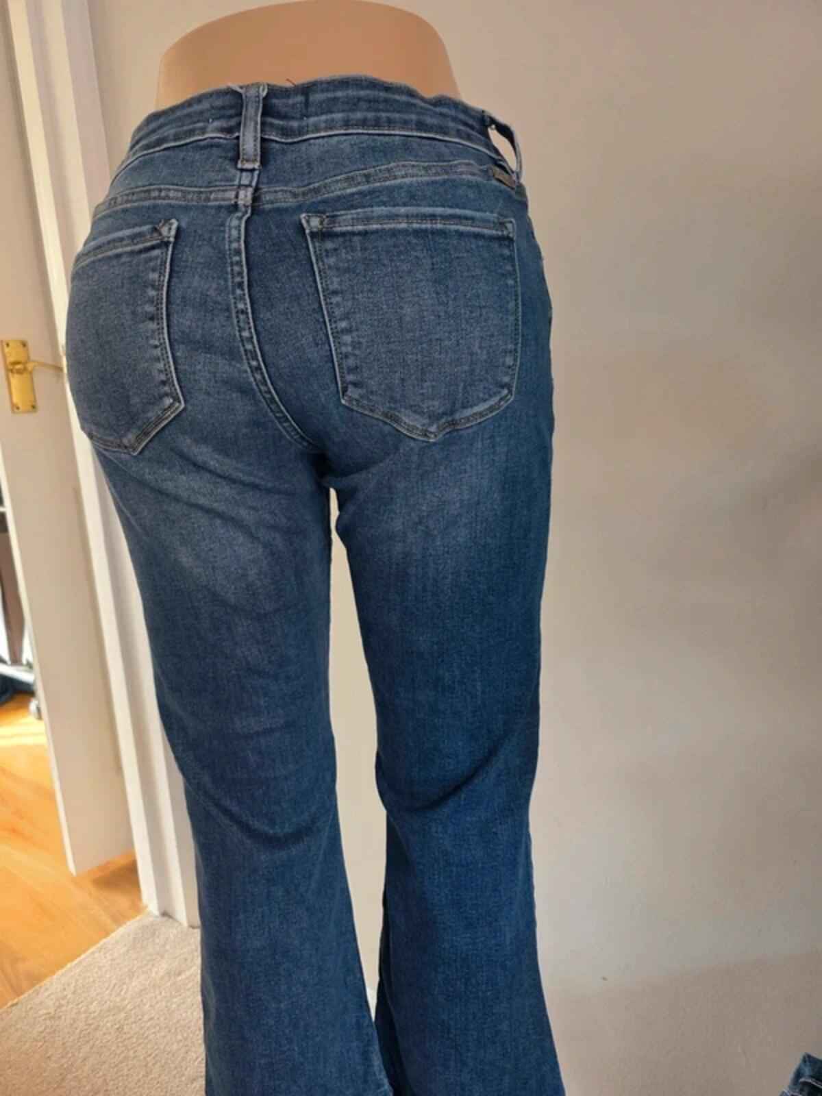 Vintage Y2K KanCan Mid Rise Bootcut Jeans UK Size 10 Petite