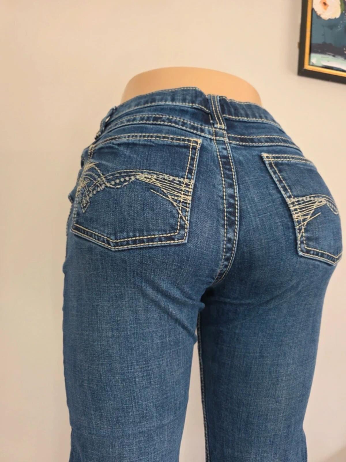 Wrangler Mid Rise Bootcut Vintage Y2K Jeans UK Size 8 Petite