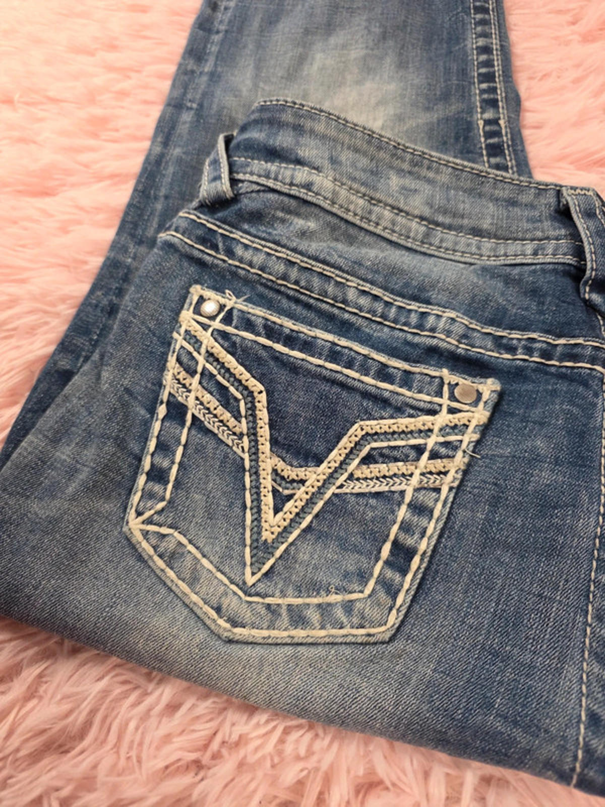 Vintage Y2K Vigoss The Chelsea Boyfriend Mid Rise Jeans UK Size 16 Petite