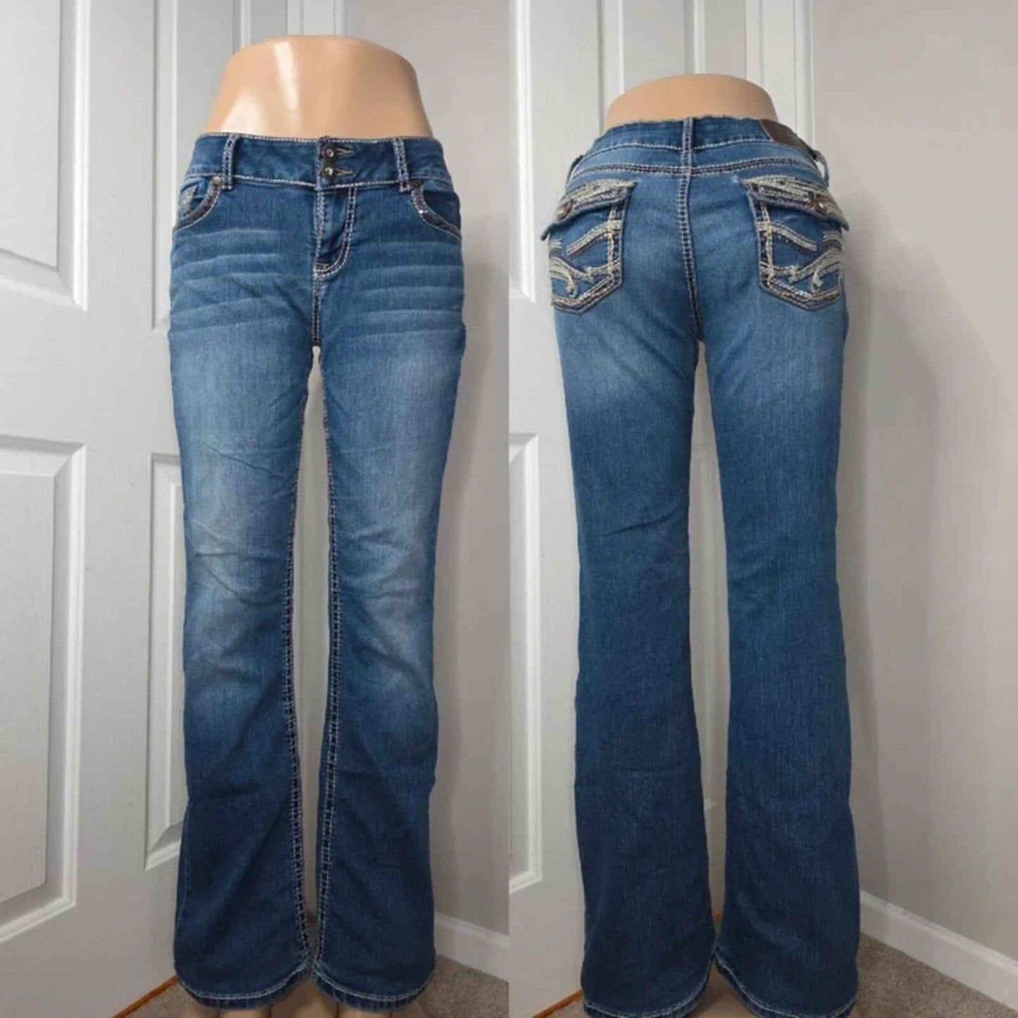 Maurices Low Rise Bootcut Jeans UK Size 10/12 Vintage Y2K