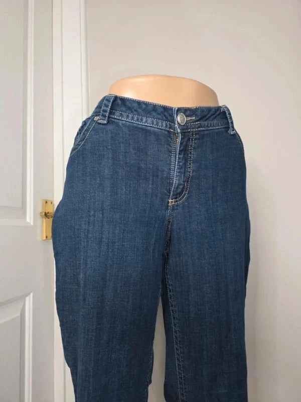 Lee Mid Rise Bootcut Vintage Y2K Jeans UK Size 16/18 Petite