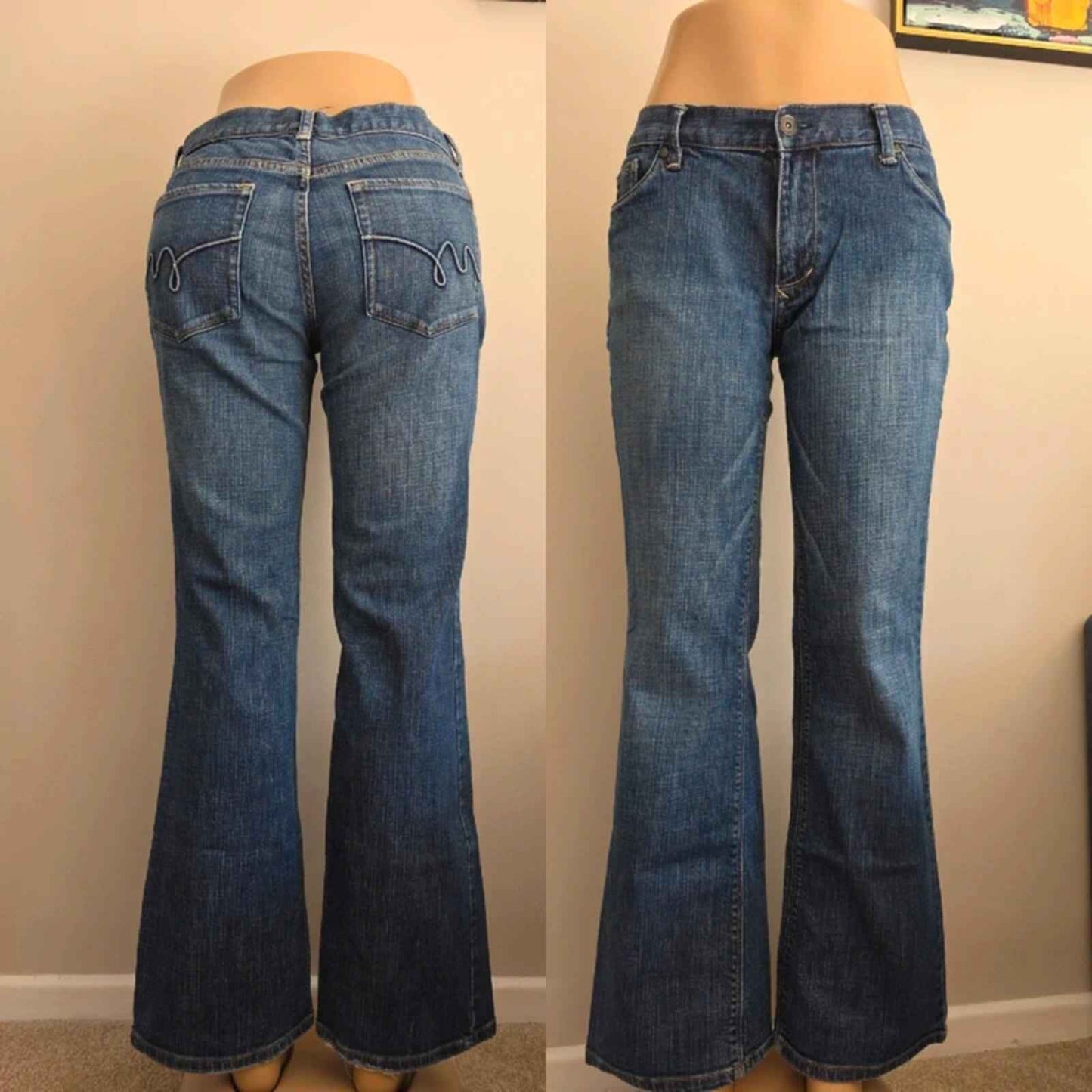 Mossimo Low Rise Loose Bootcut Vintage Y2K Jeans UK Size 10/12