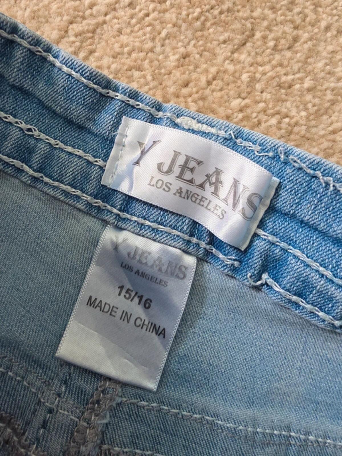 Y Jeans High Rise Distressed Flared Vintage Y2K Jeans UK Size 12 Petite
