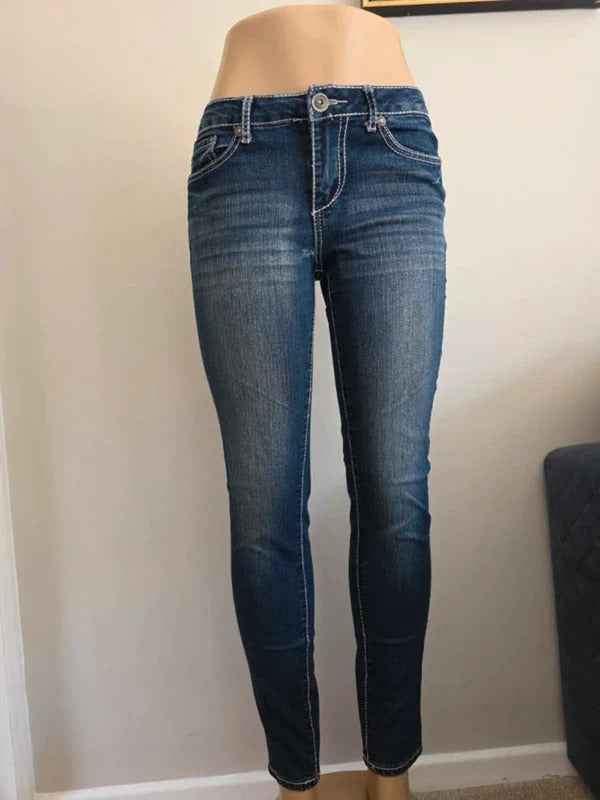 Myth of Jade Mid Rise Skinny Vintage Y2K Jeans UK Size 8/10 petite