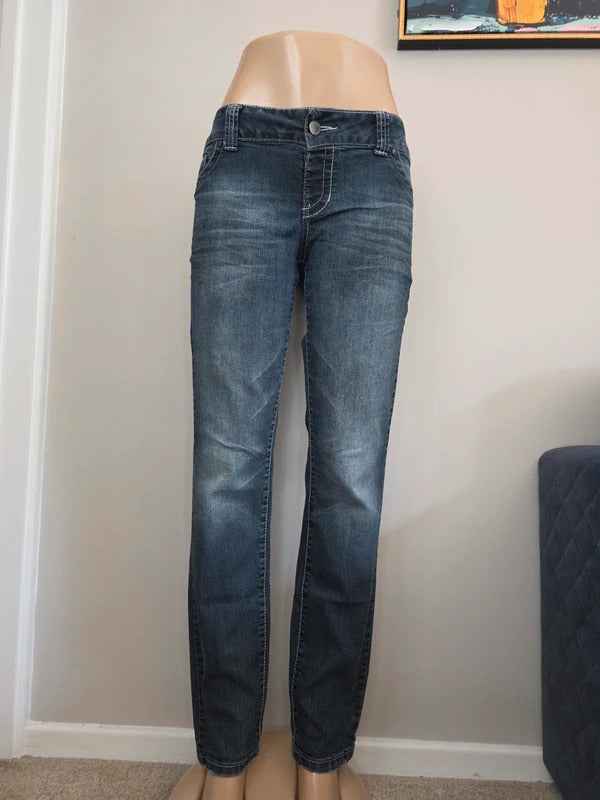 Maurices Low Rise Skinny Vintage Y2K Jeans UK Size 12/14
