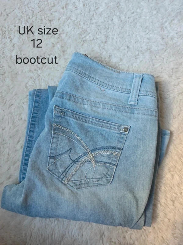 Vintage Y2K Jeans Bundle 9 Pairs Mixed Sizes UK 6-18