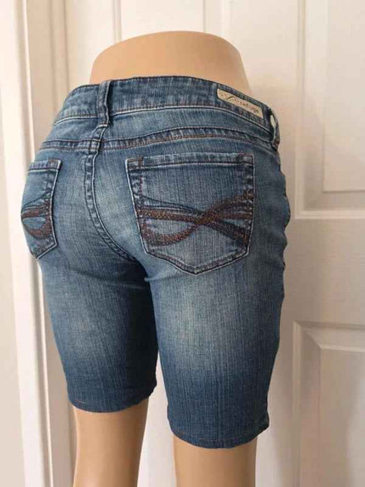 Refuge Low Rise Denim Vintage Y2K Jeans Shorts UK Size 10