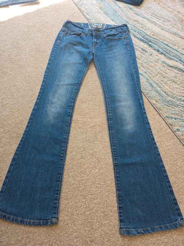 Authentic American Heritage Ultra Low Rise Bootcut Vintage Y2K Jeans UK Size 4
