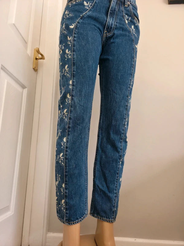 Vintage Y2K Billionaire Boys Club Mid Rise Straight Jeans UK Size 8/10