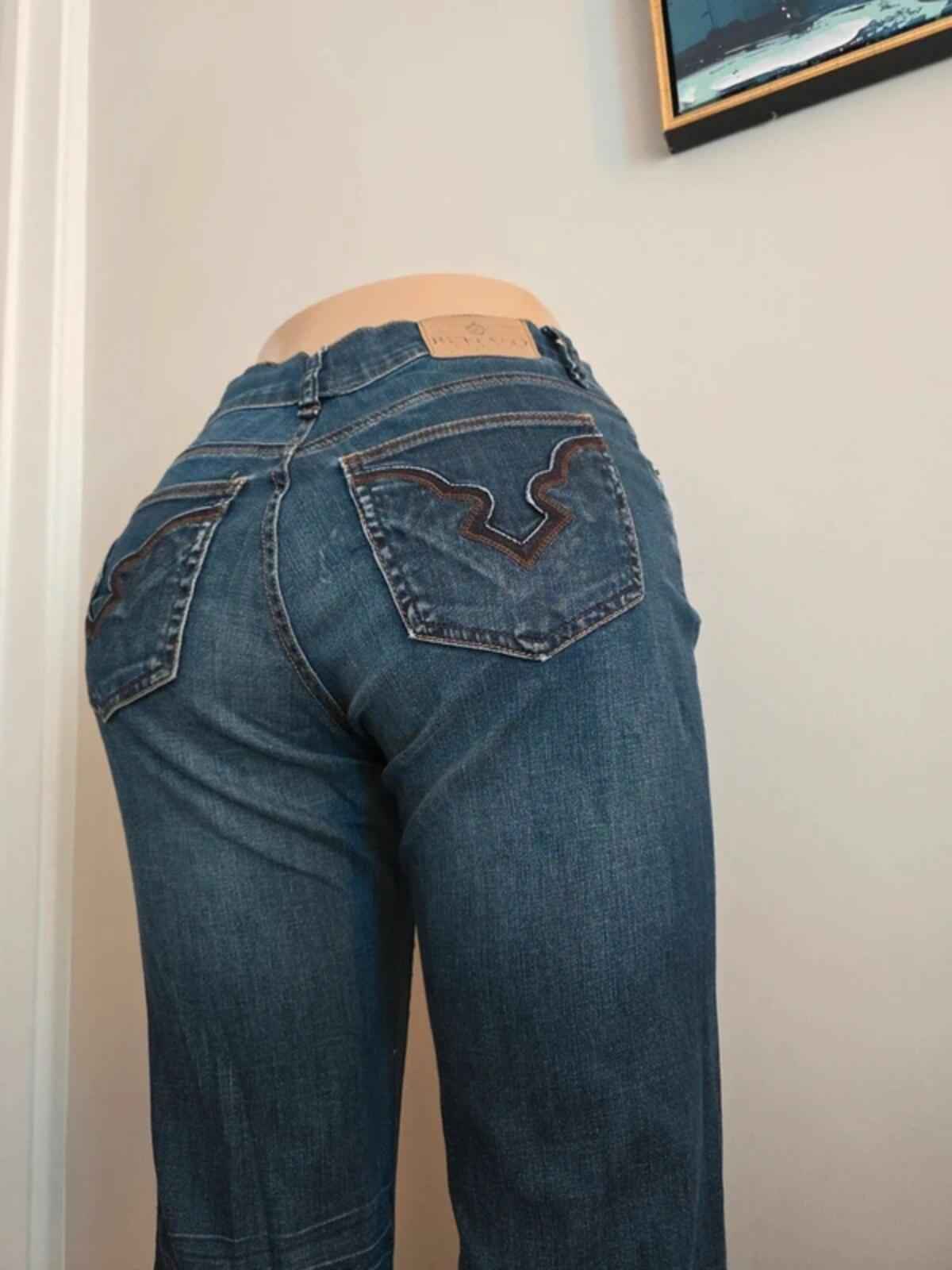 Buffalo David Bitton Low Rise Bootcut Vintage Y2K Jeans UK Size 8