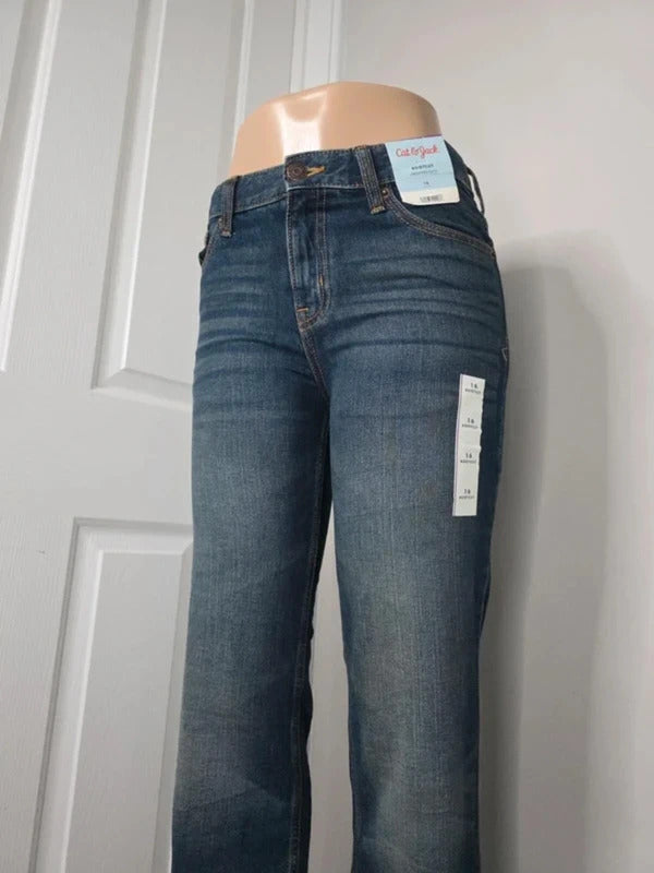 Cat & Jack Mid Rise Bootcut Jeans UK Size 8