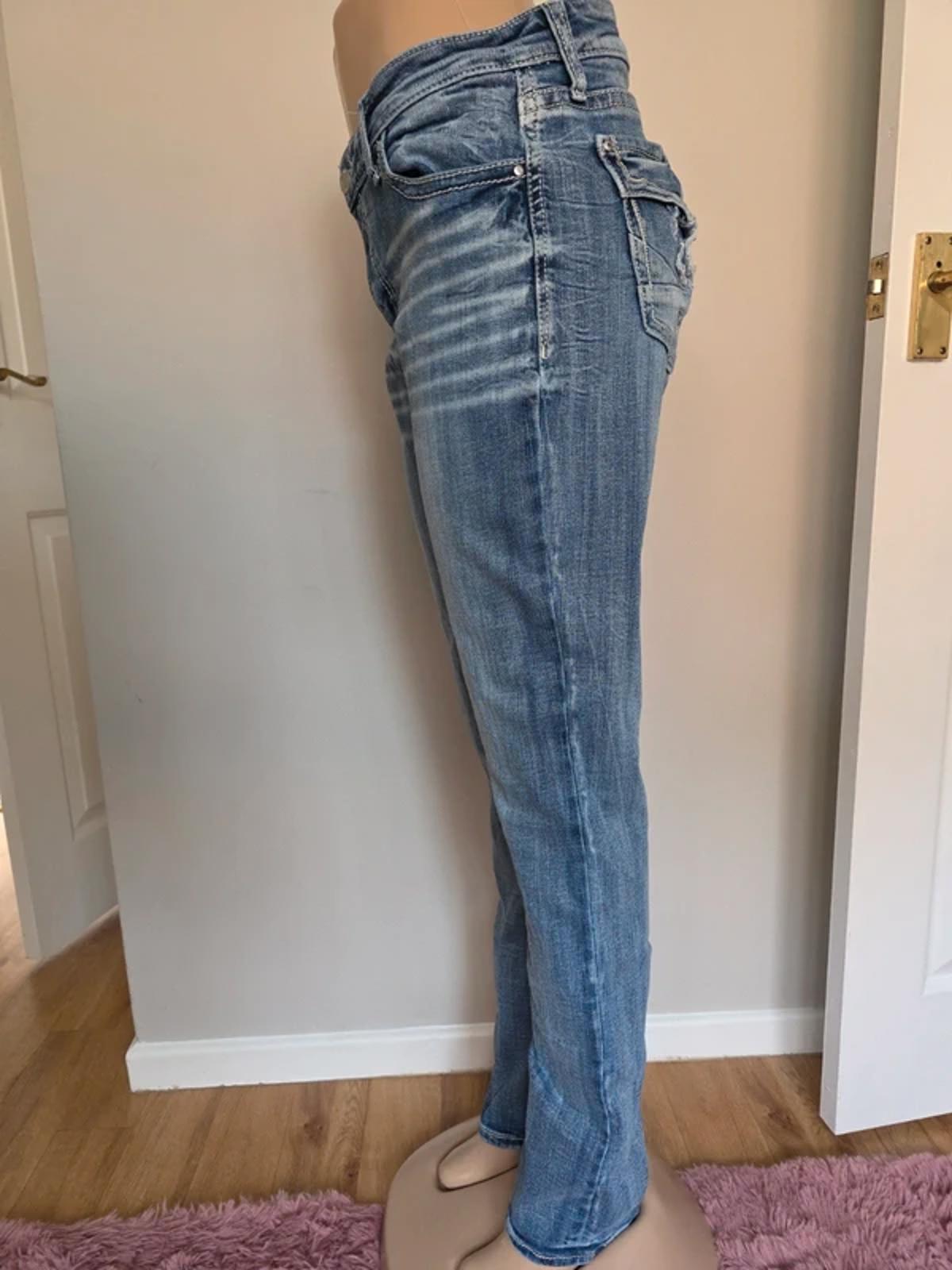 Vintage Y2K Daytrip Virgo Straight Jeans – Distressed – UK Size 14