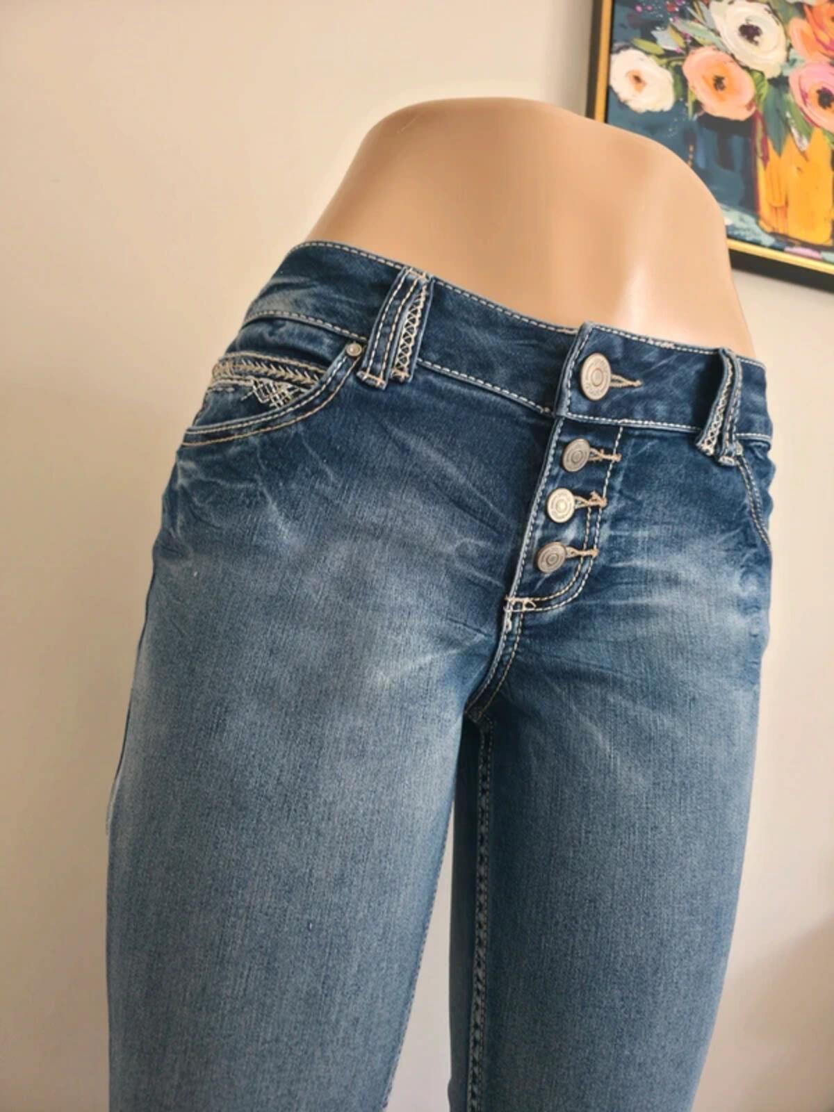 Amethyst Mid Rise Bootcut Vintage Y2K Jeans UK Size 10 Petite