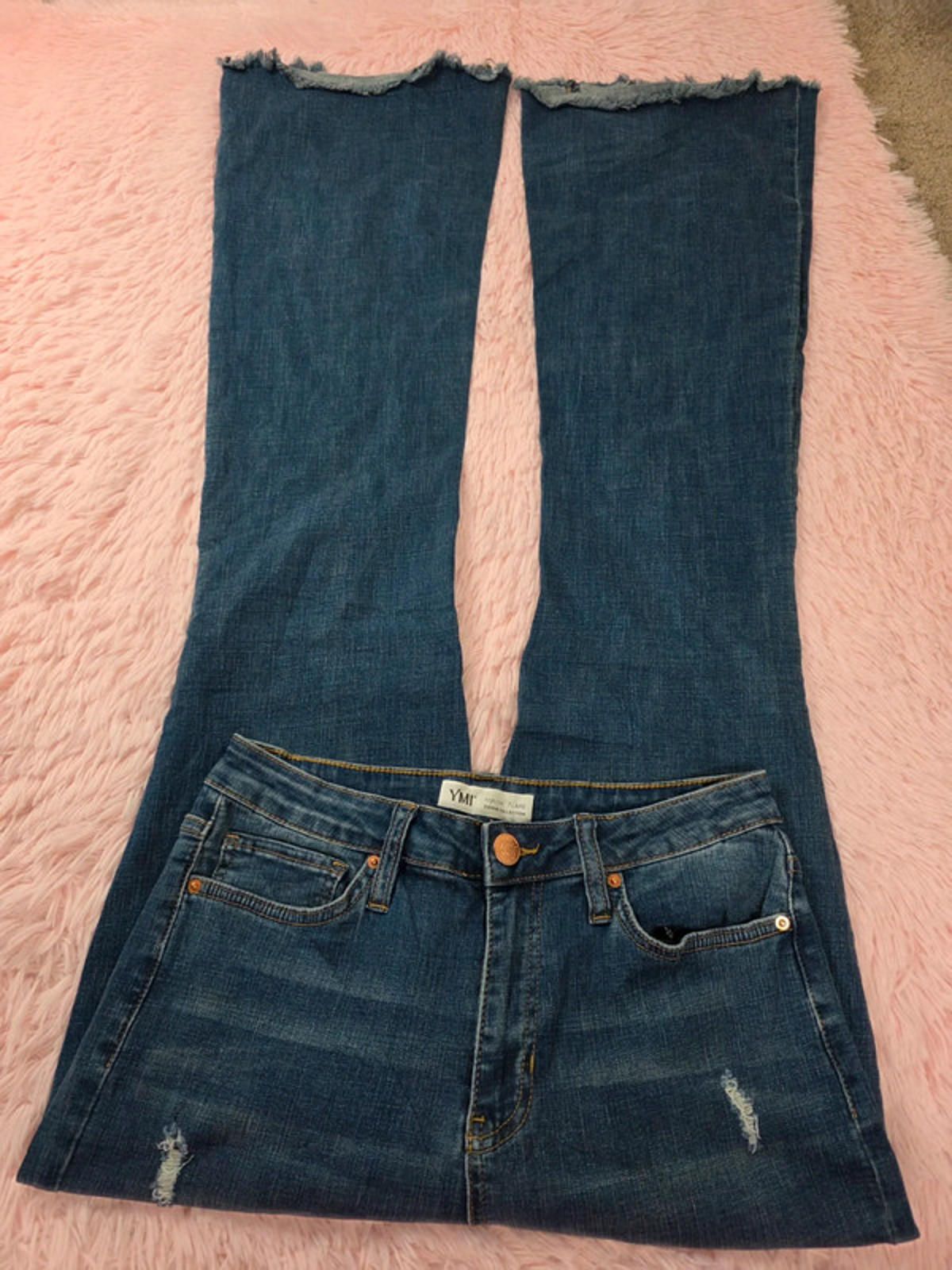 Vintage Y2K YMI High Rise Flare Jeans UK size 8