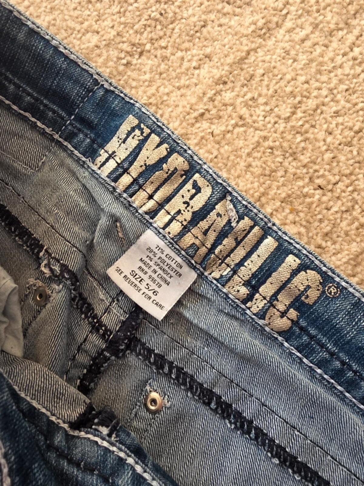 Vintage Y2K Hydraulic Low Rise Micro Bootcut Jeans UK Size 8 tall